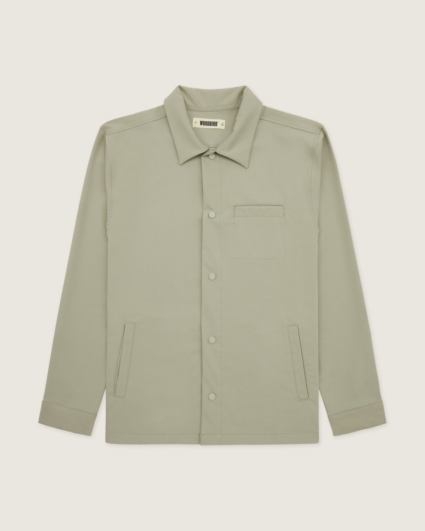 Woodbird Brenti Nickel Shirt Shirts Dust Green