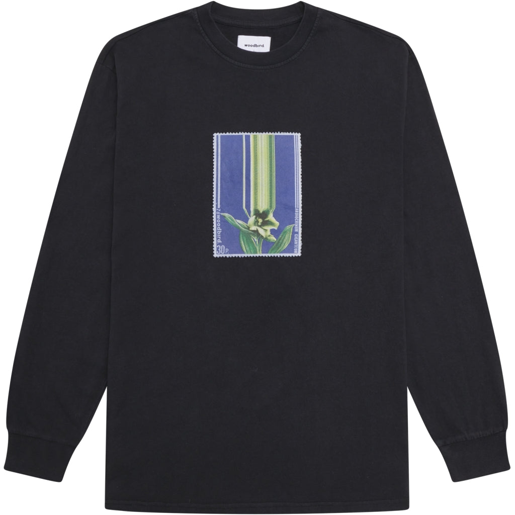 Hanes Stamp L/S Tee - Black