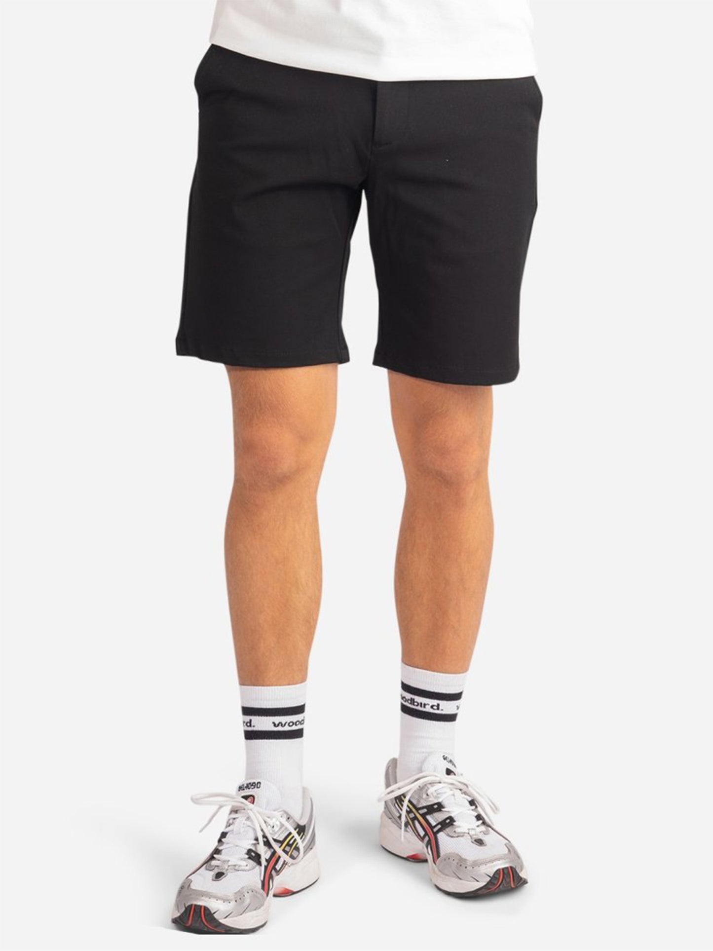 Woodbird Steffen Twill Shorts Shorts Black