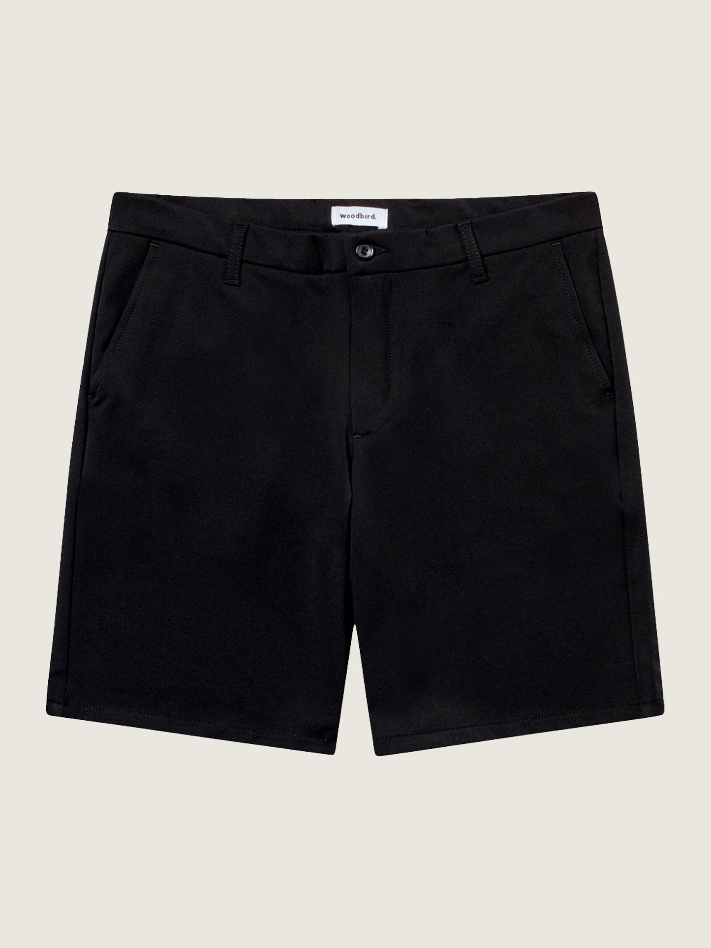 Woodbird Steffen Twill Shorts Shorts Black