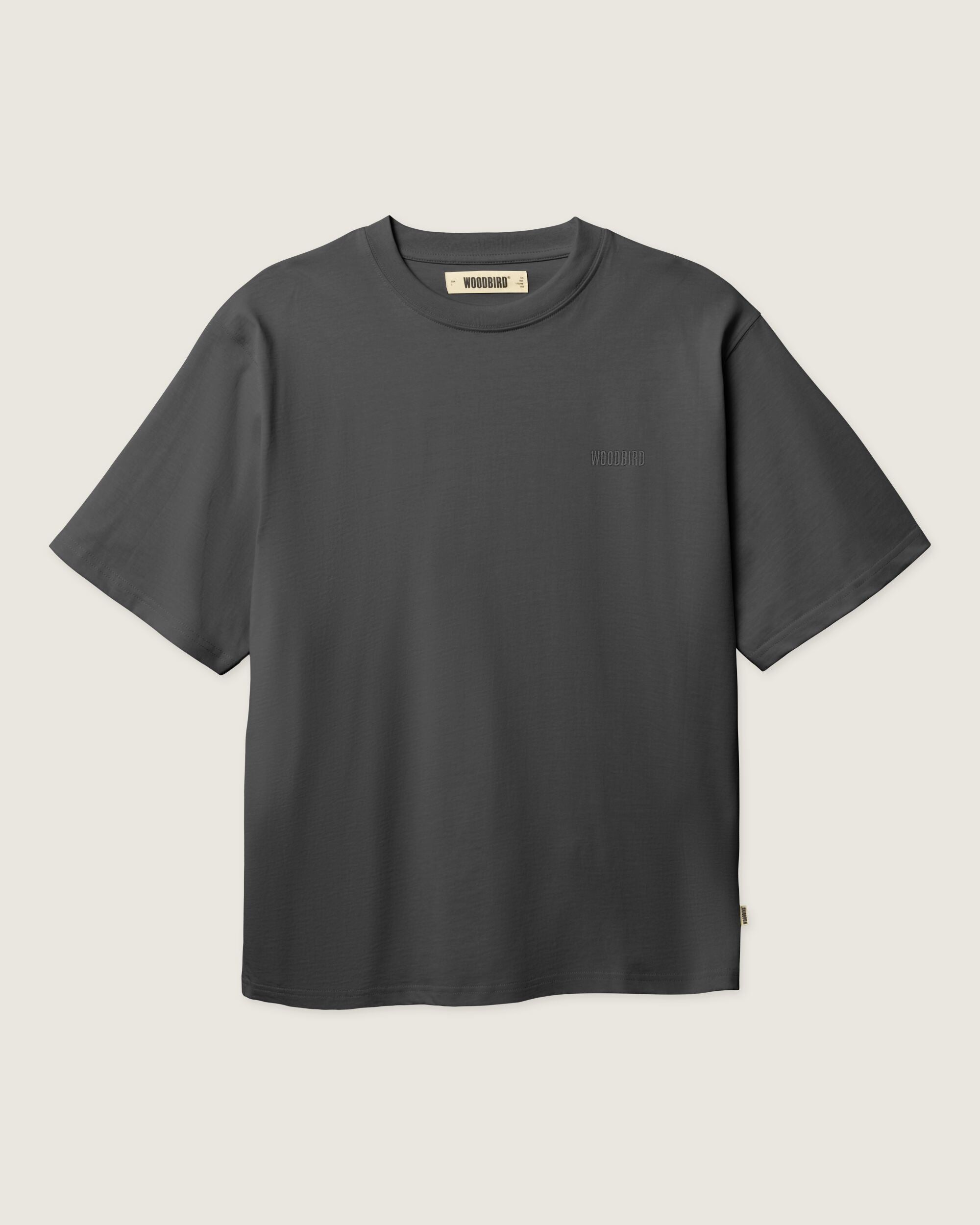 Woodbird WBBaine Base tee T-Shirts Asphalt