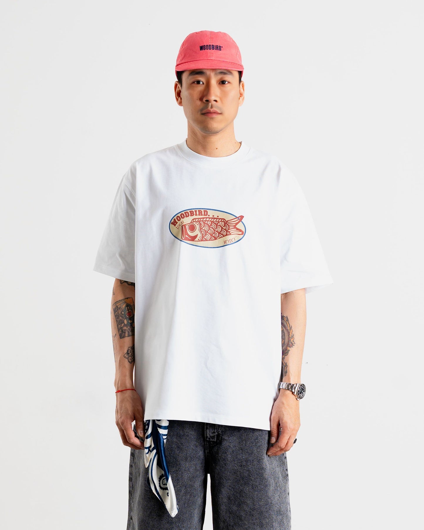 Woodbird WBBaine Catch Tee T-Shirts White