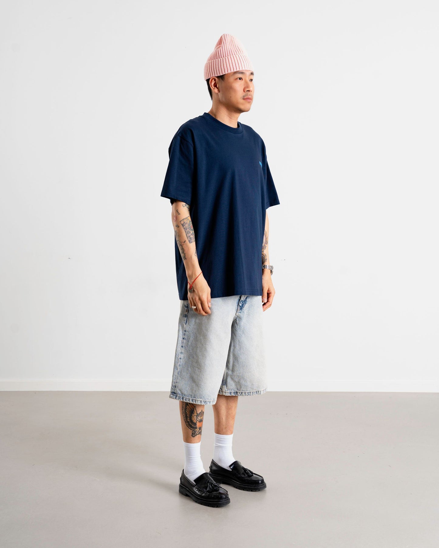 Woodbird WBBaine Intern Tee T-Shirts Navy