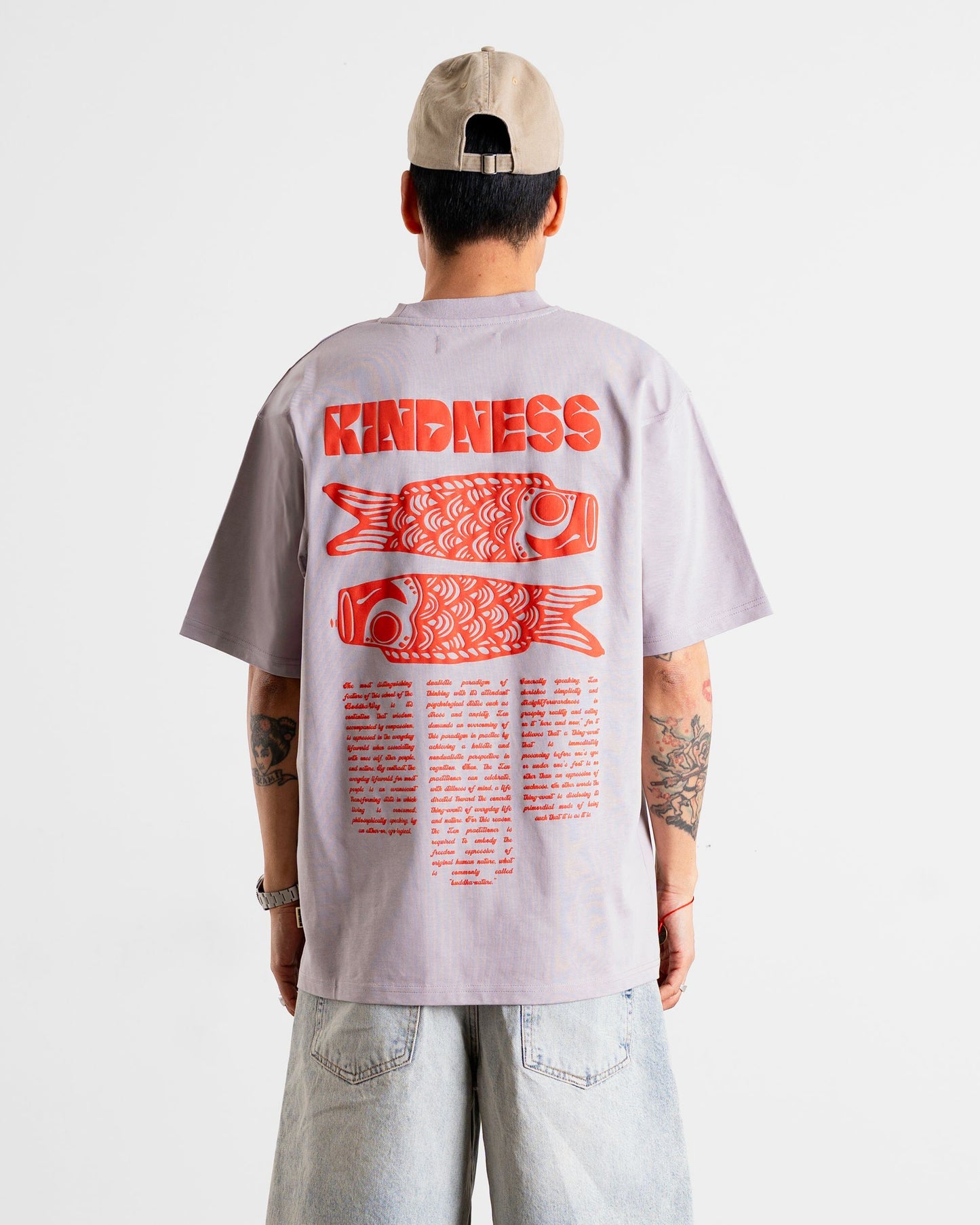 Woodbird WBBaine Kind Tee T-Shirts Grey-Purple