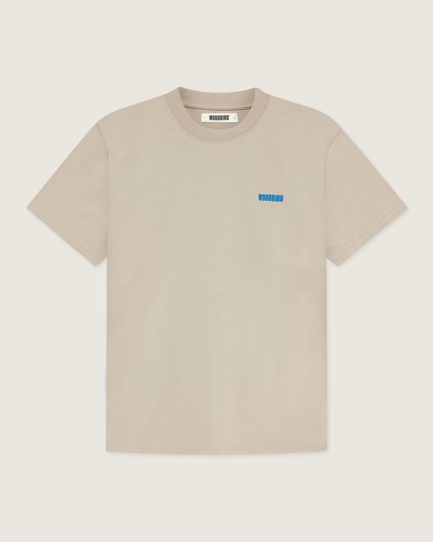 Woodbird WBBaine Kind Tee T-Shirts Taupe Brown