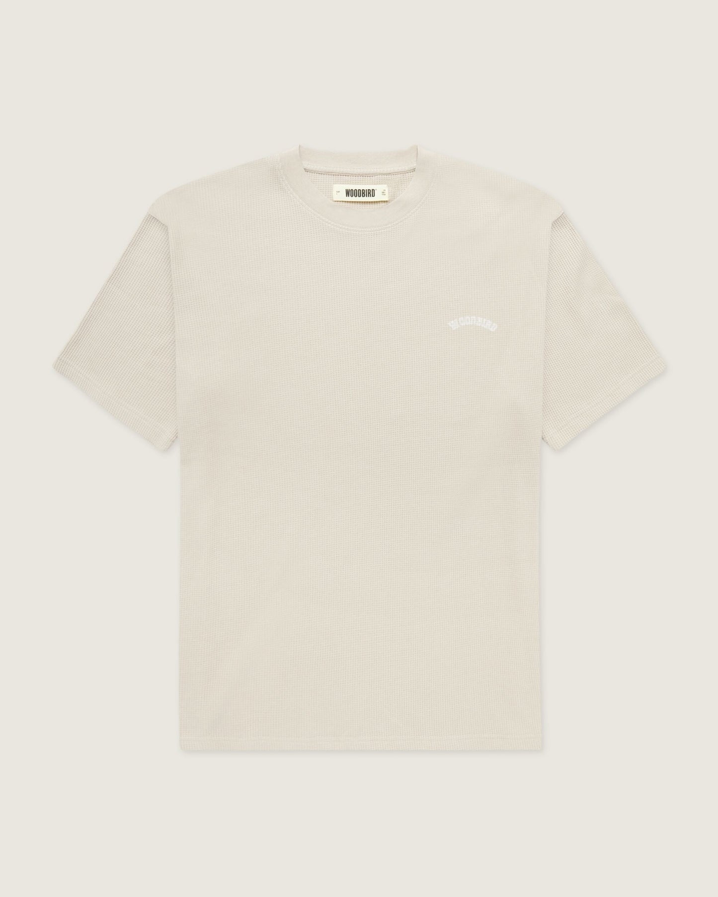 Woodbird WBBaine Waffel Tee T-Shirts Taupe Brown
