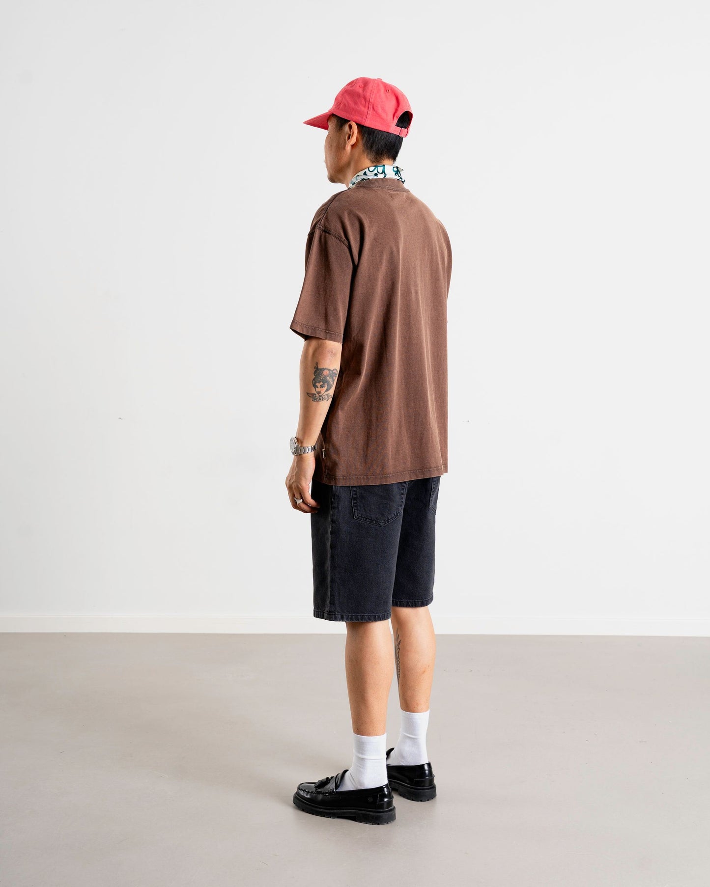 Woodbird WBBaine Washed Tee T-Shirts Brown