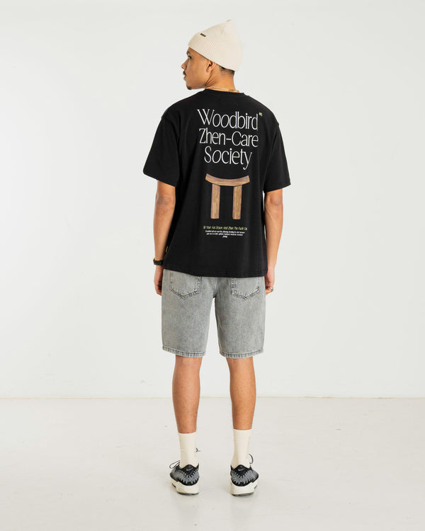 Woodbird WBBaine Zhen Tee. T-Shirts Black