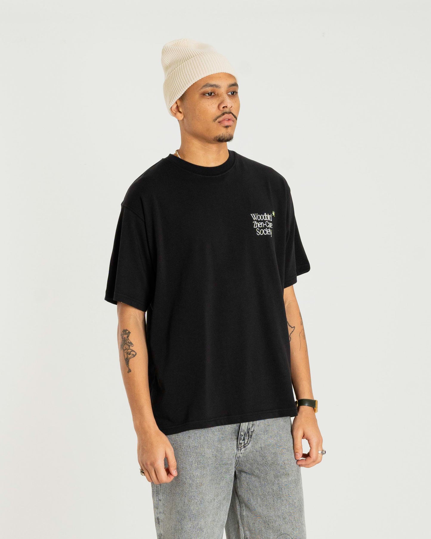 Woodbird WBBaine Zhen Tee. T-Shirts Black