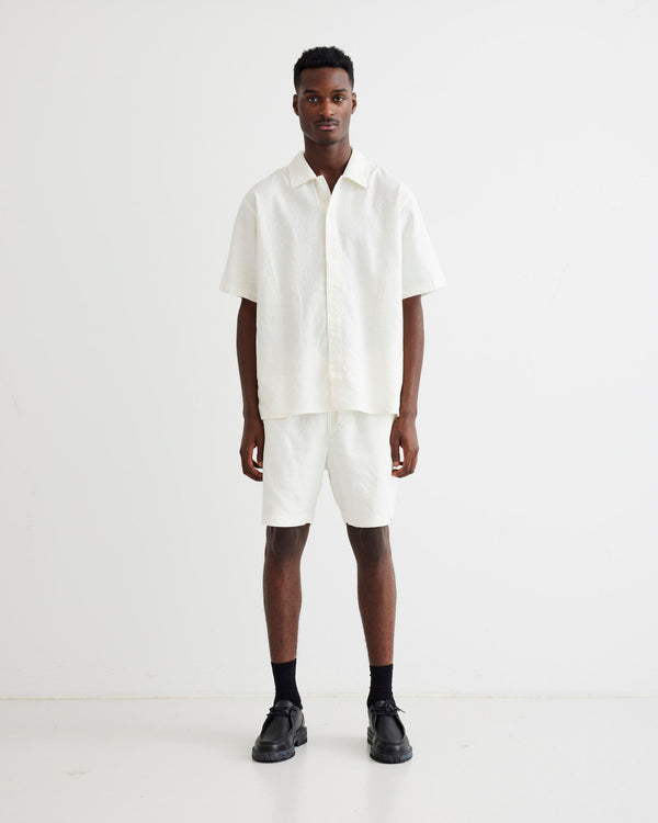 Woodbird WBBanks Linen Shirt Shirts Off White