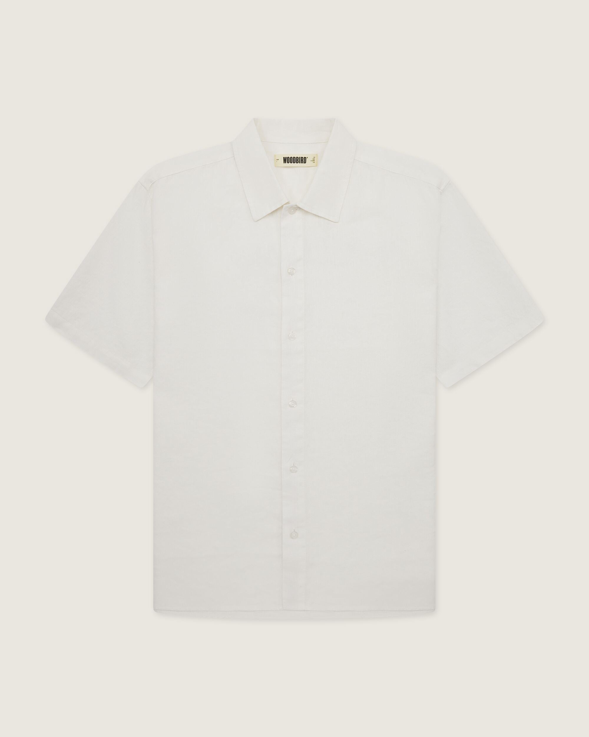 【送料&関税込】Off-White Cotton Shirtdress WBBanks Linen Shirt - Off White – Woodbird