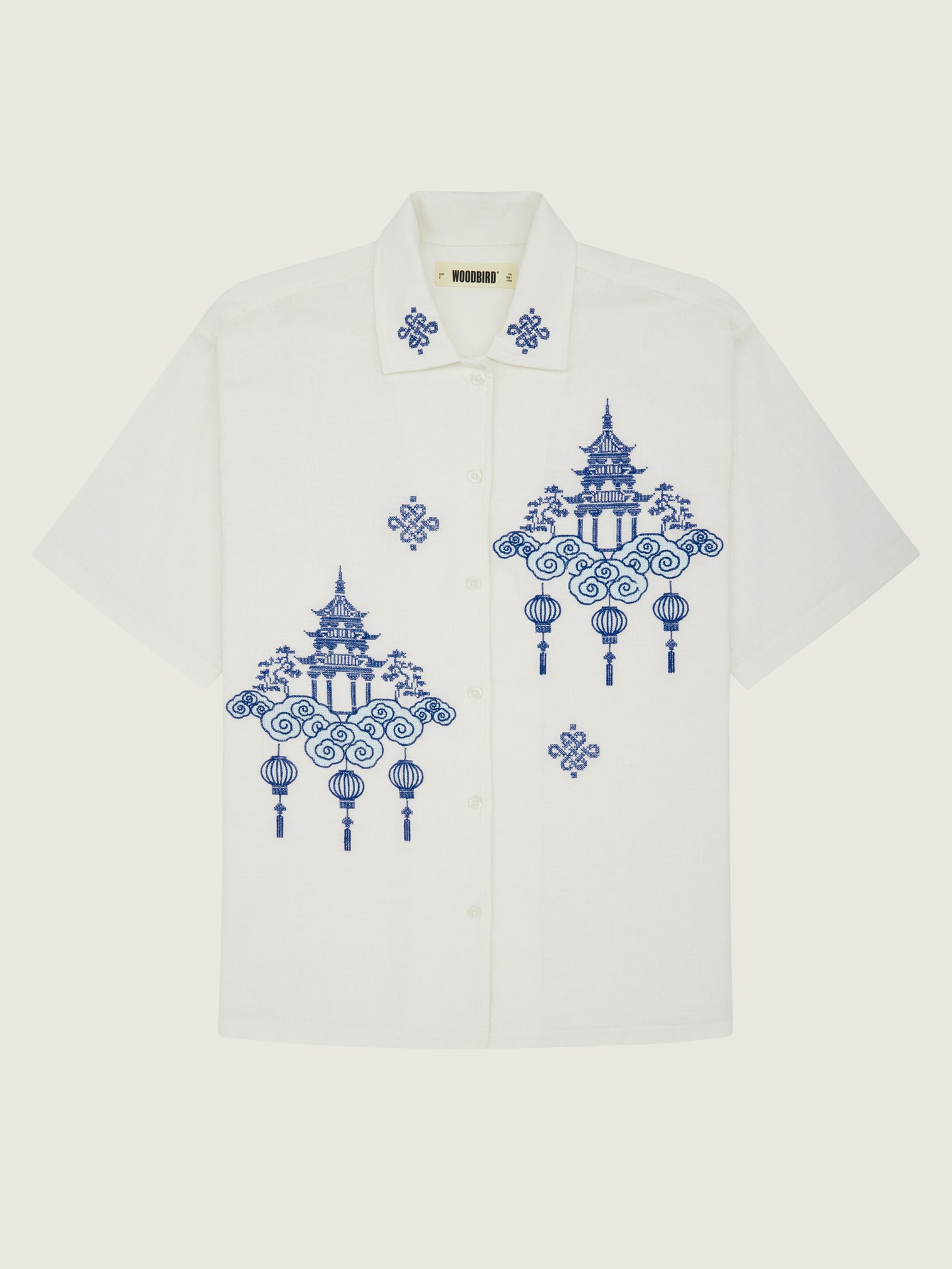 Woodbird WBBanks Tempel Shirt Shirts Off White