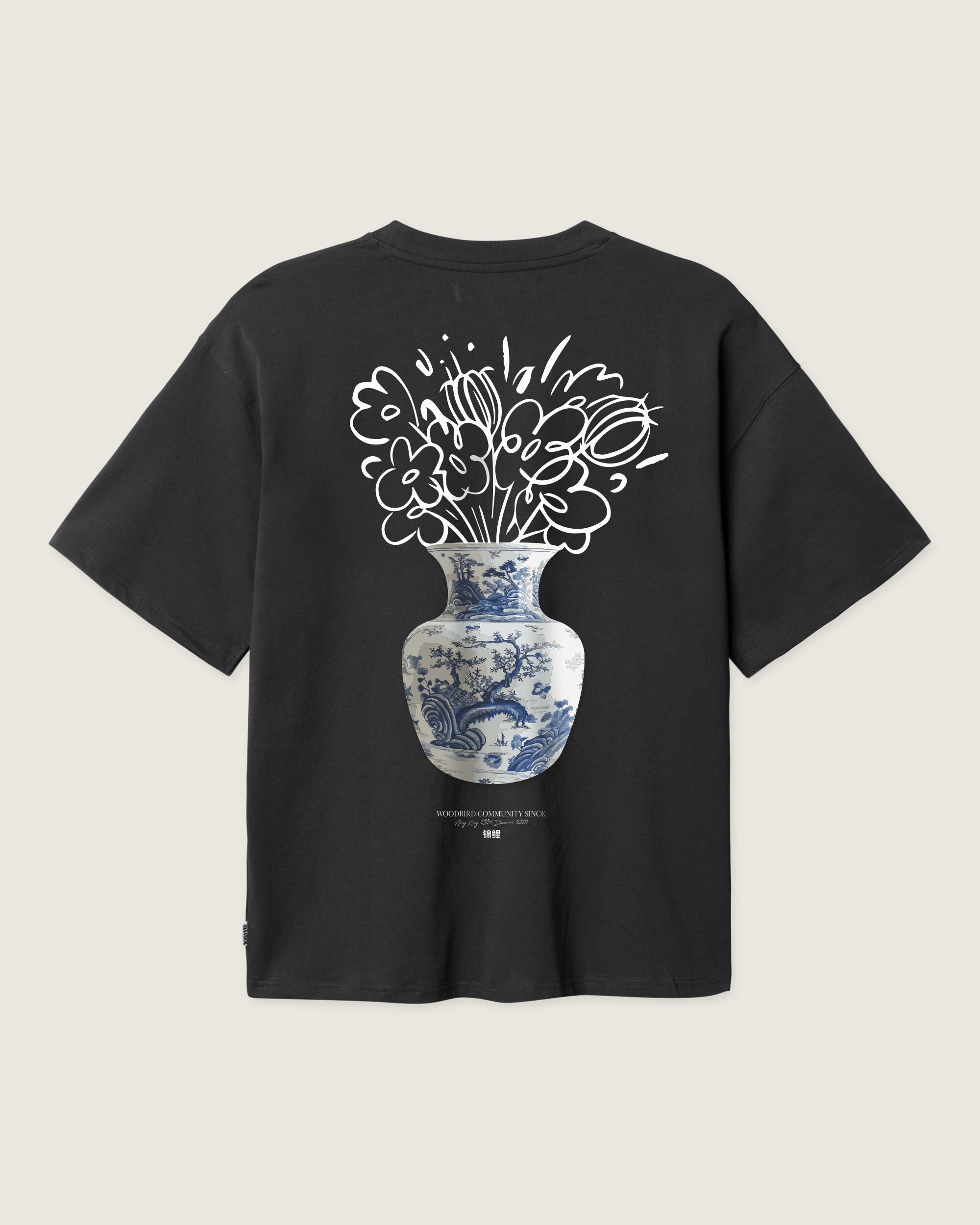 NOREMID ボーンtee WBBeam Ming Tee - Black – Woodbird
