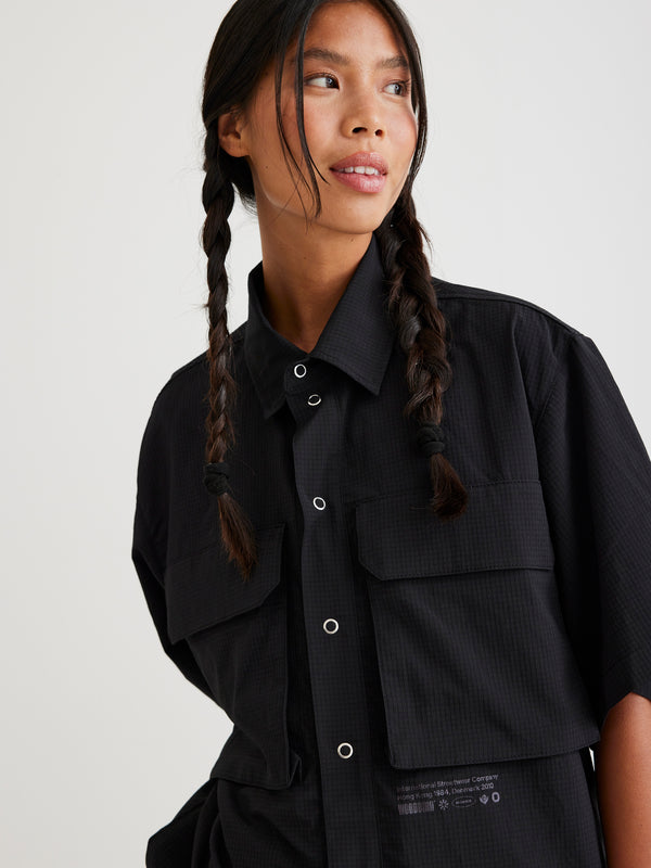 Woodbird Female WBBeth Rib-Tech Cargo Shirts Shirts Black