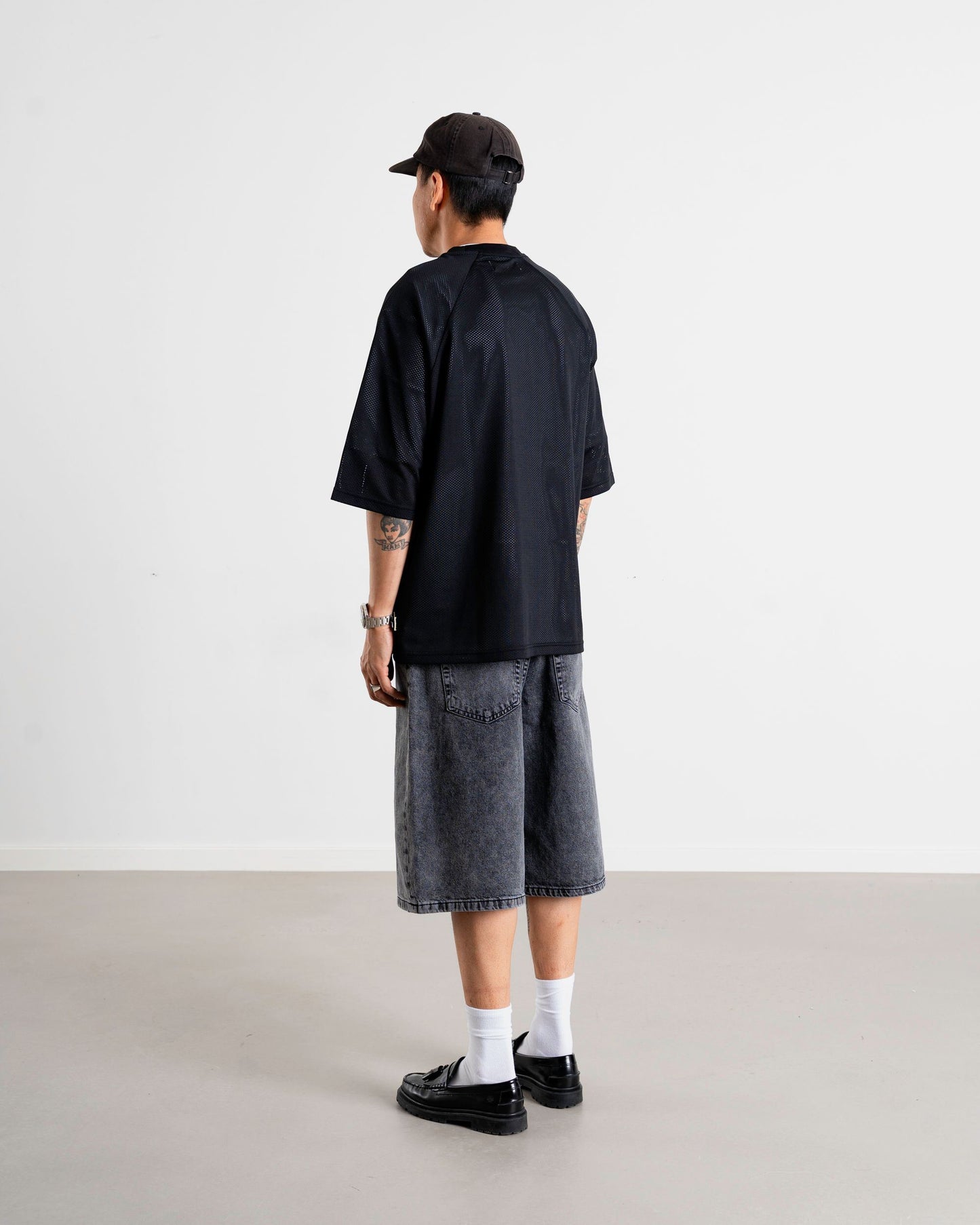 Woodbird WBBlake Mesh Tee T-Shirts Black