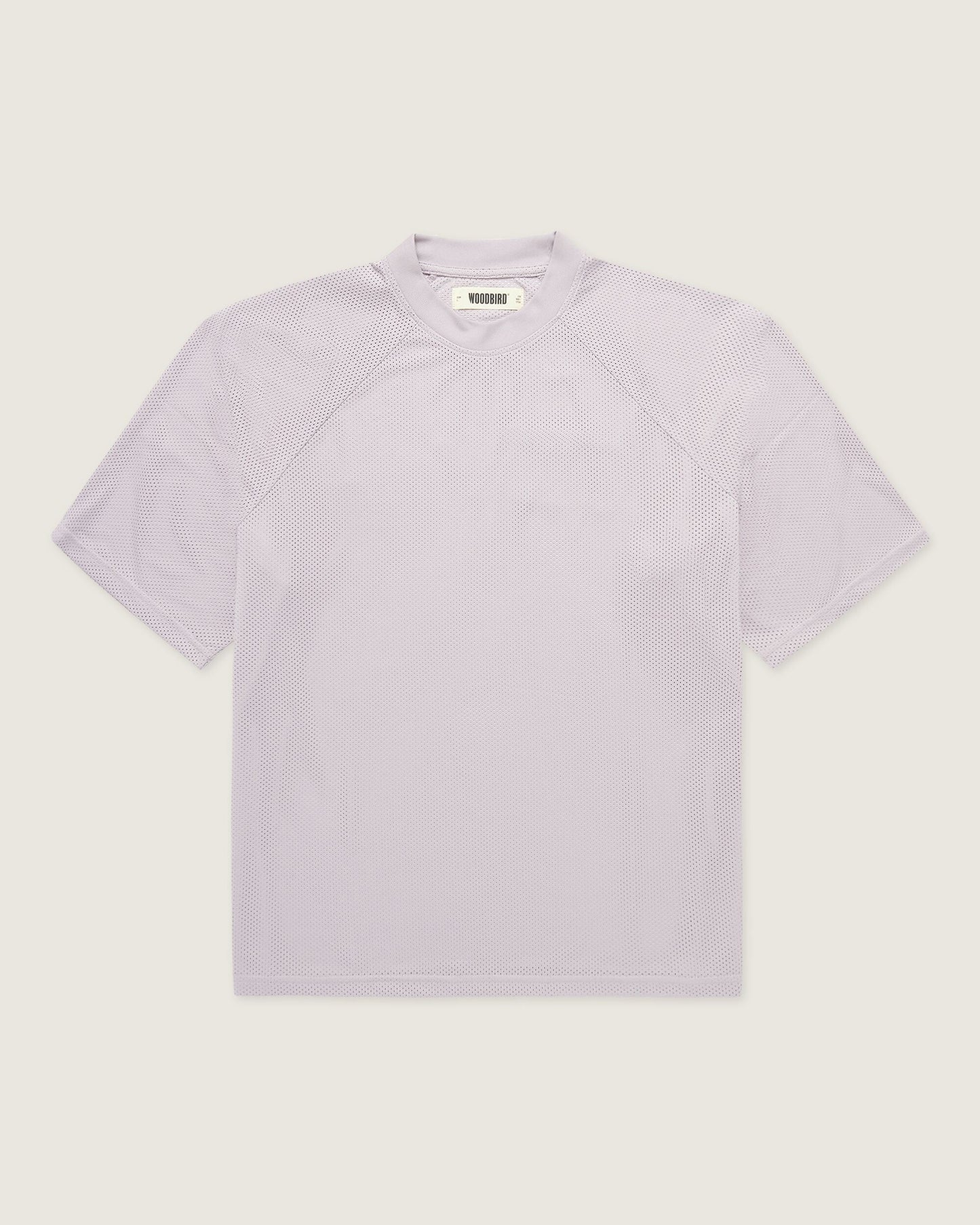 Woodbird WBBlake Mesh Tee T-Shirts Grey-Purple