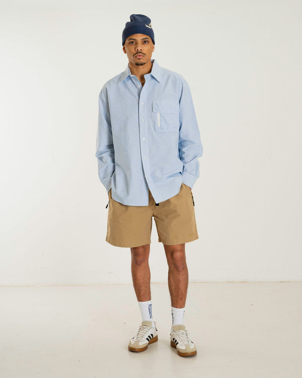 Woodbird WBBrooks Ox Shirt Shirts Light Blue