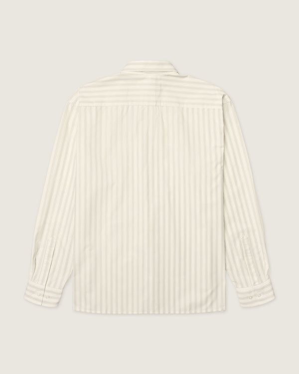 Woodbird WBBuzo Pocket Shirt Shirts Off White Stripe