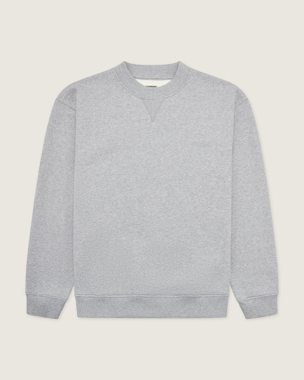 Woodbird WBCane Base Crew Sweats Grey Melange