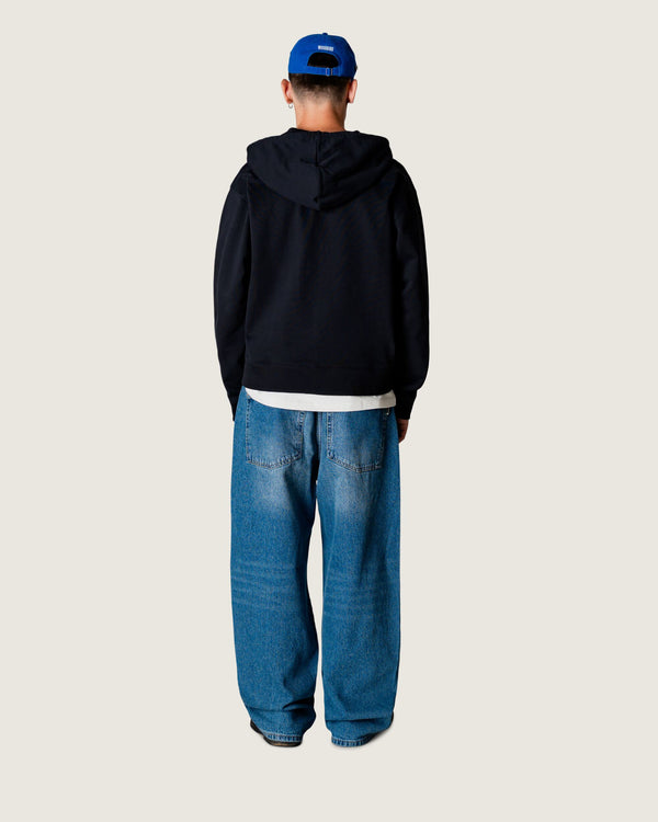 Woodbird WBFuji Base Zip Hoodie Sweats Black