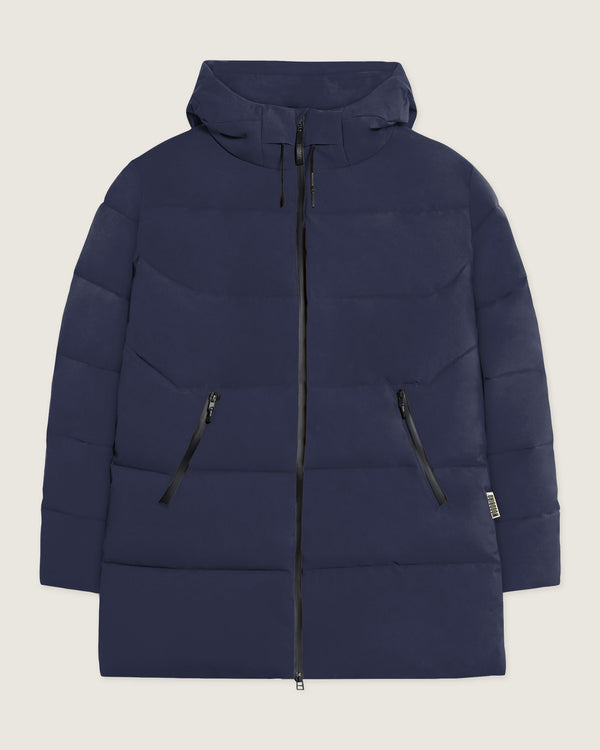 Woodbird WBJoseph Tech Long Jacket Outerwear Navy