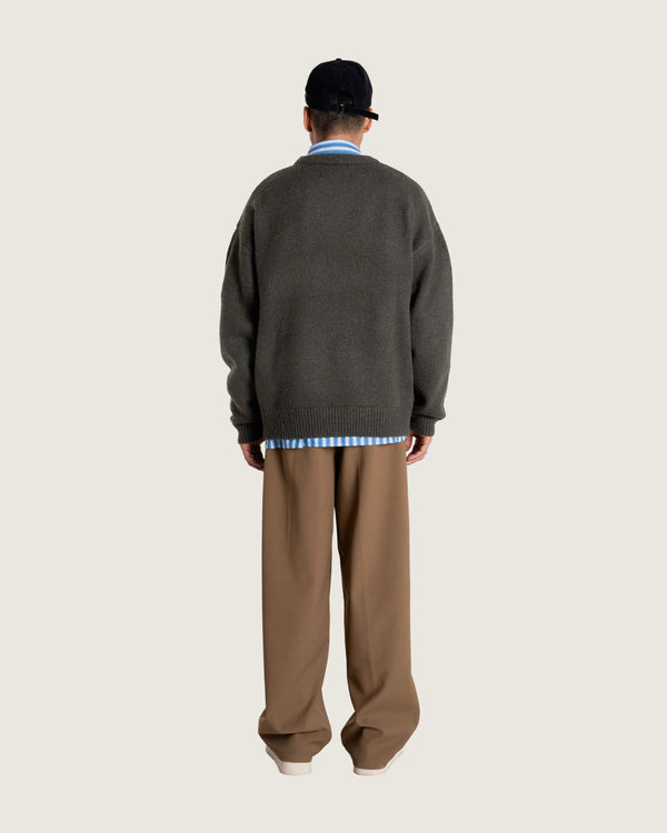 Woodbird WBKurt Whole Knit Knits Medium Grey