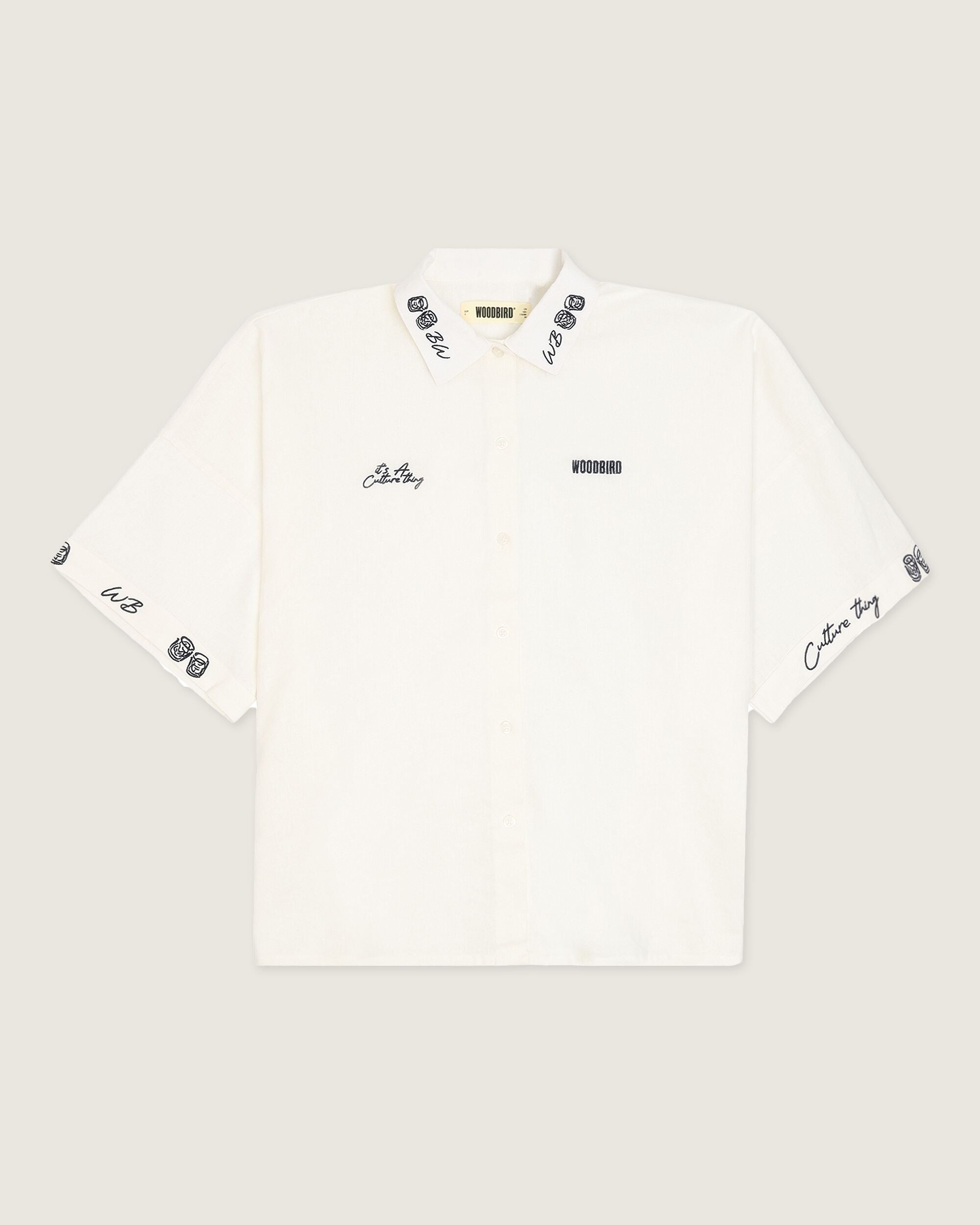 Woodbird Female WBLuna Embroid Shirt Shirts Off White