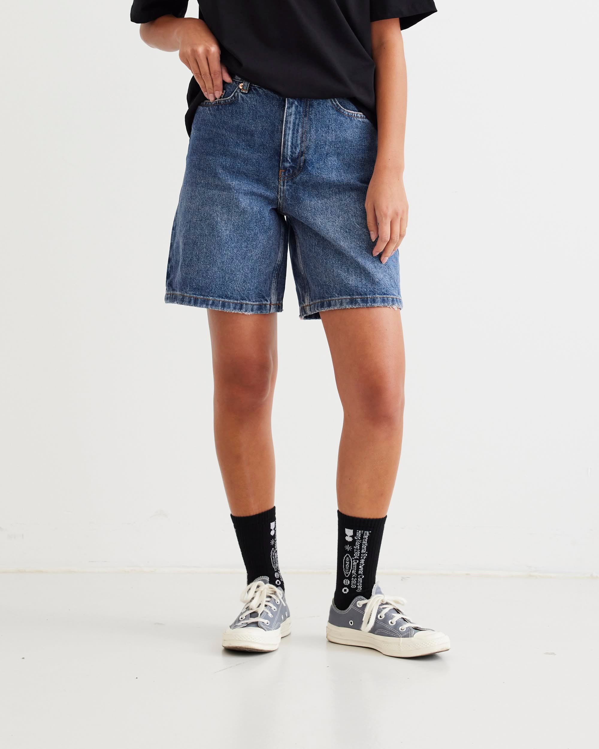 Woodbird Female WBMaggie blook Shorts Shorts Blue Stone