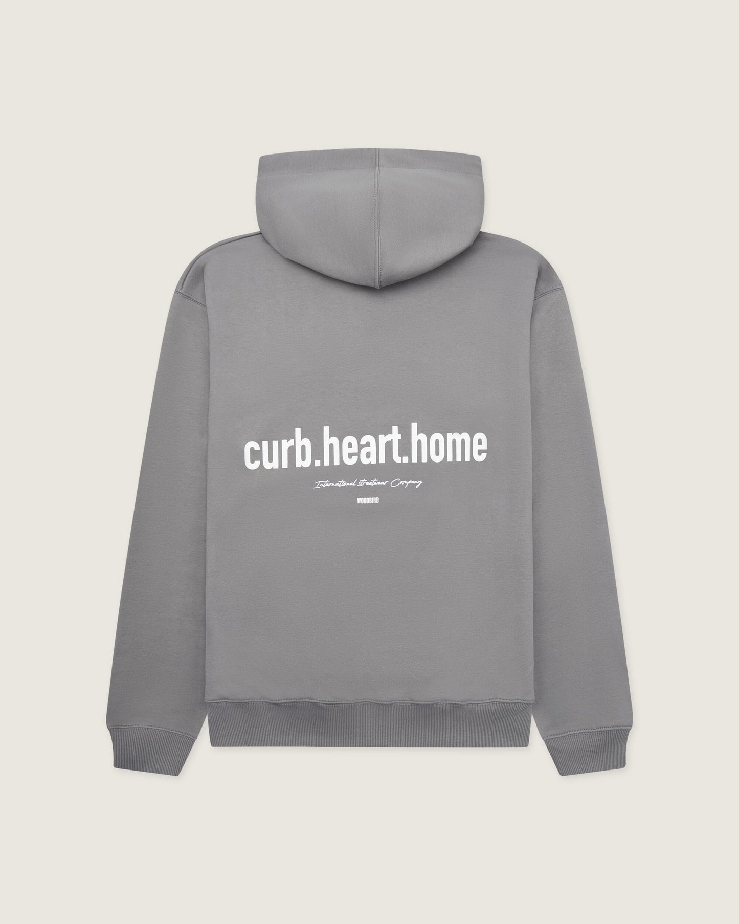 Woodbird WBPope Home Hoodie Sweats Antra Grey
