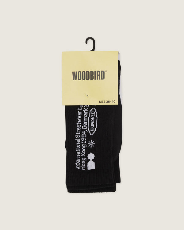 Woodbird WBTennis Tech Socks 2 Pack Accessories Black