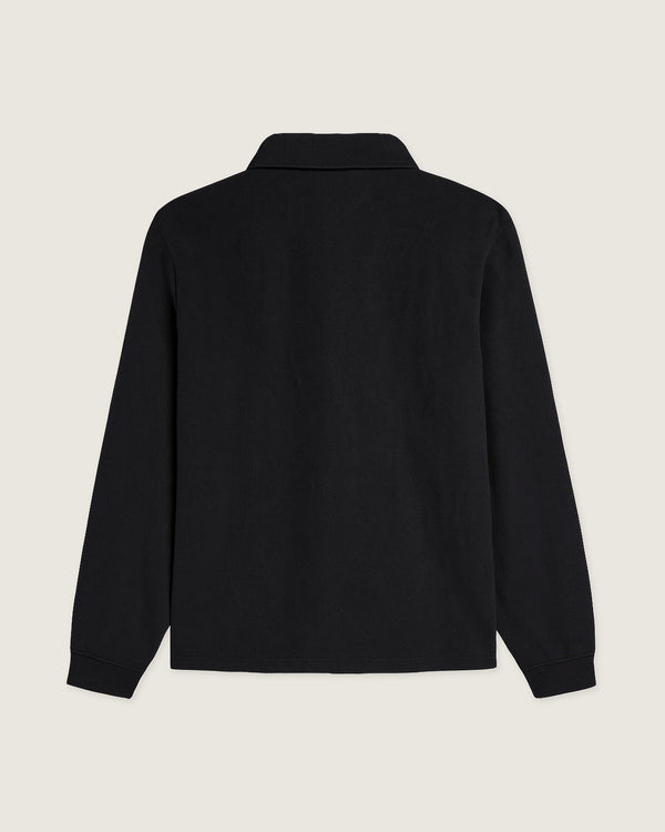 Woodbird WBTom Knitted Polo T-Shirts Black