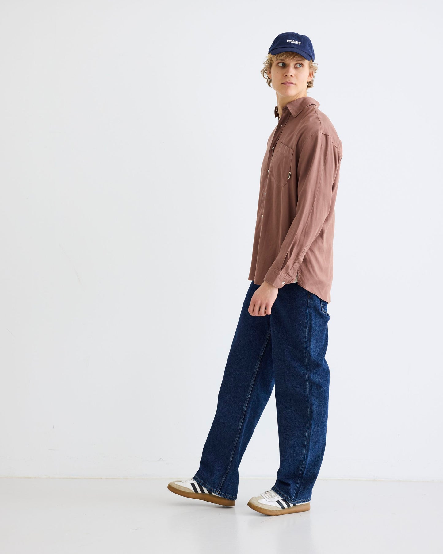 Woodbird WBYuzo Tencel Shirt Shirts Burnt Red