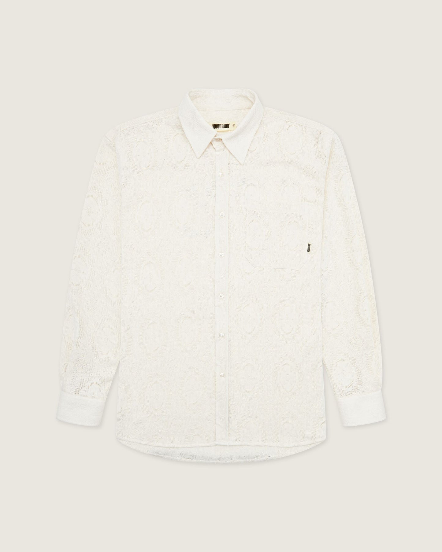 Woodbird WBYuzo knitted shirt Shirts Off White