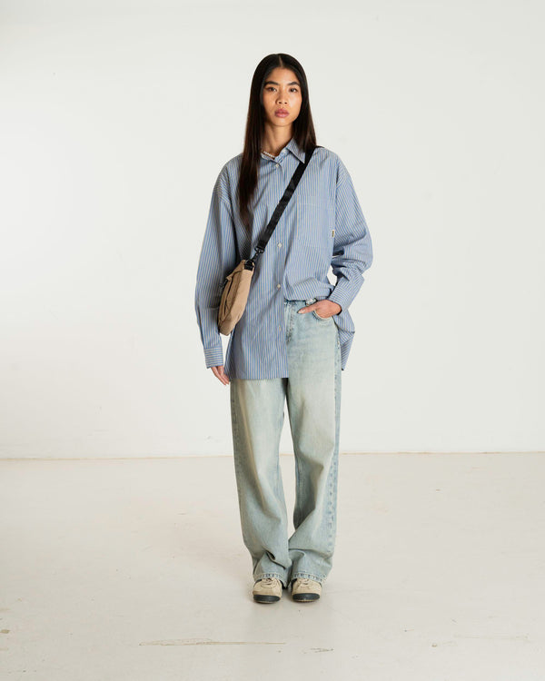 Woodbird Female WBZimo Stripped Shirt Shirts Sand