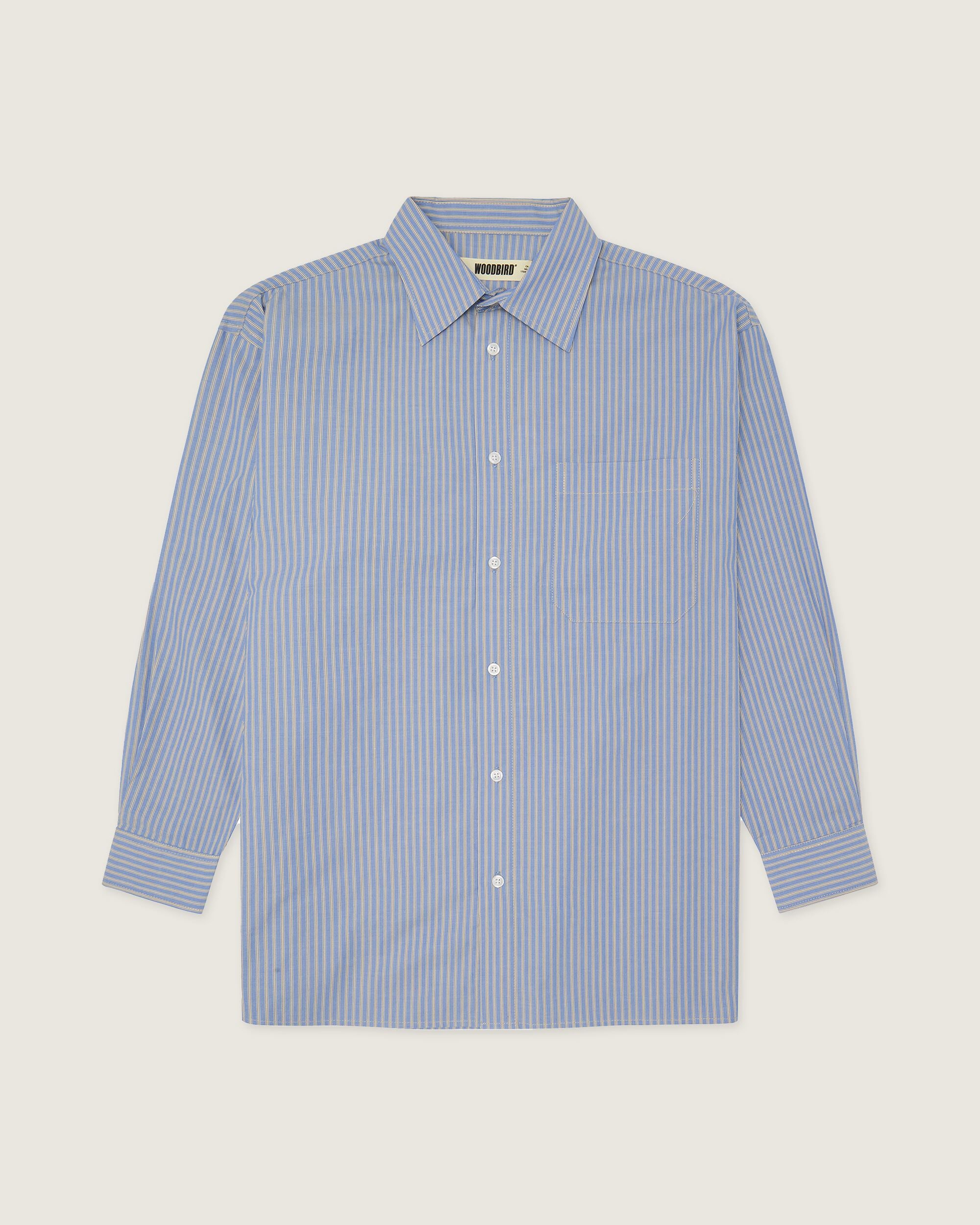 Woodbird Female WBZimo Stripped Shirt Shirts Sand