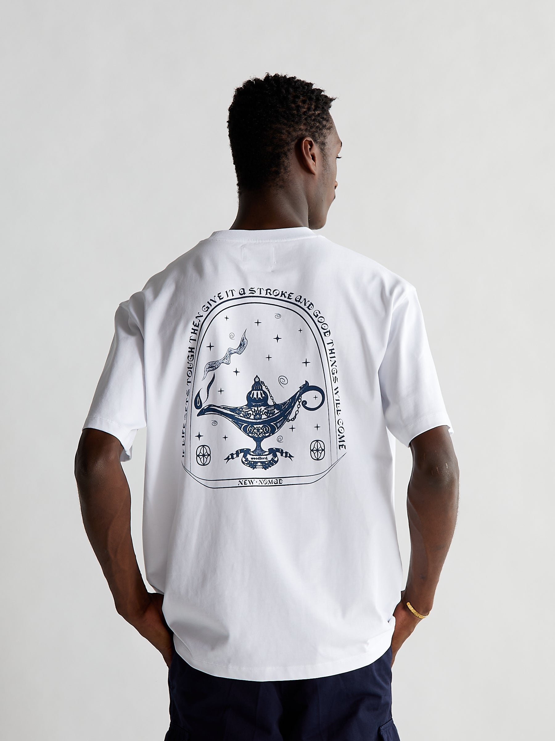 Woodbird Baine Wish Tee T-Shirts White