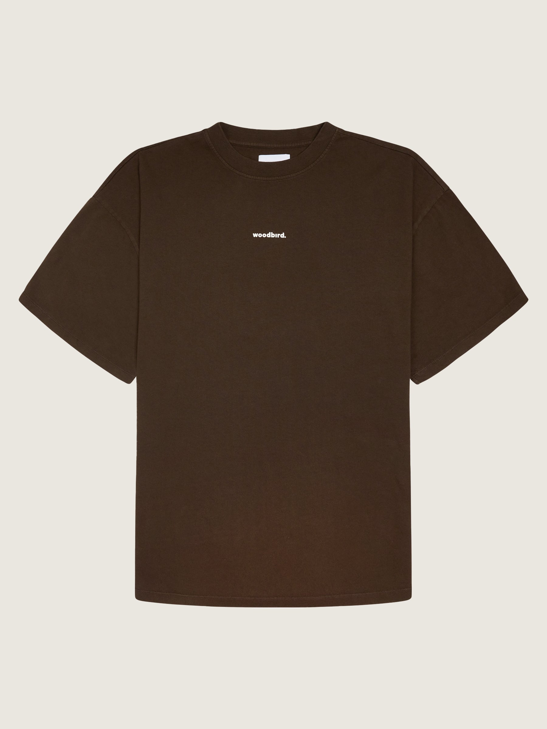 Woodbird Bose Mock Tee T-Shirts Brown