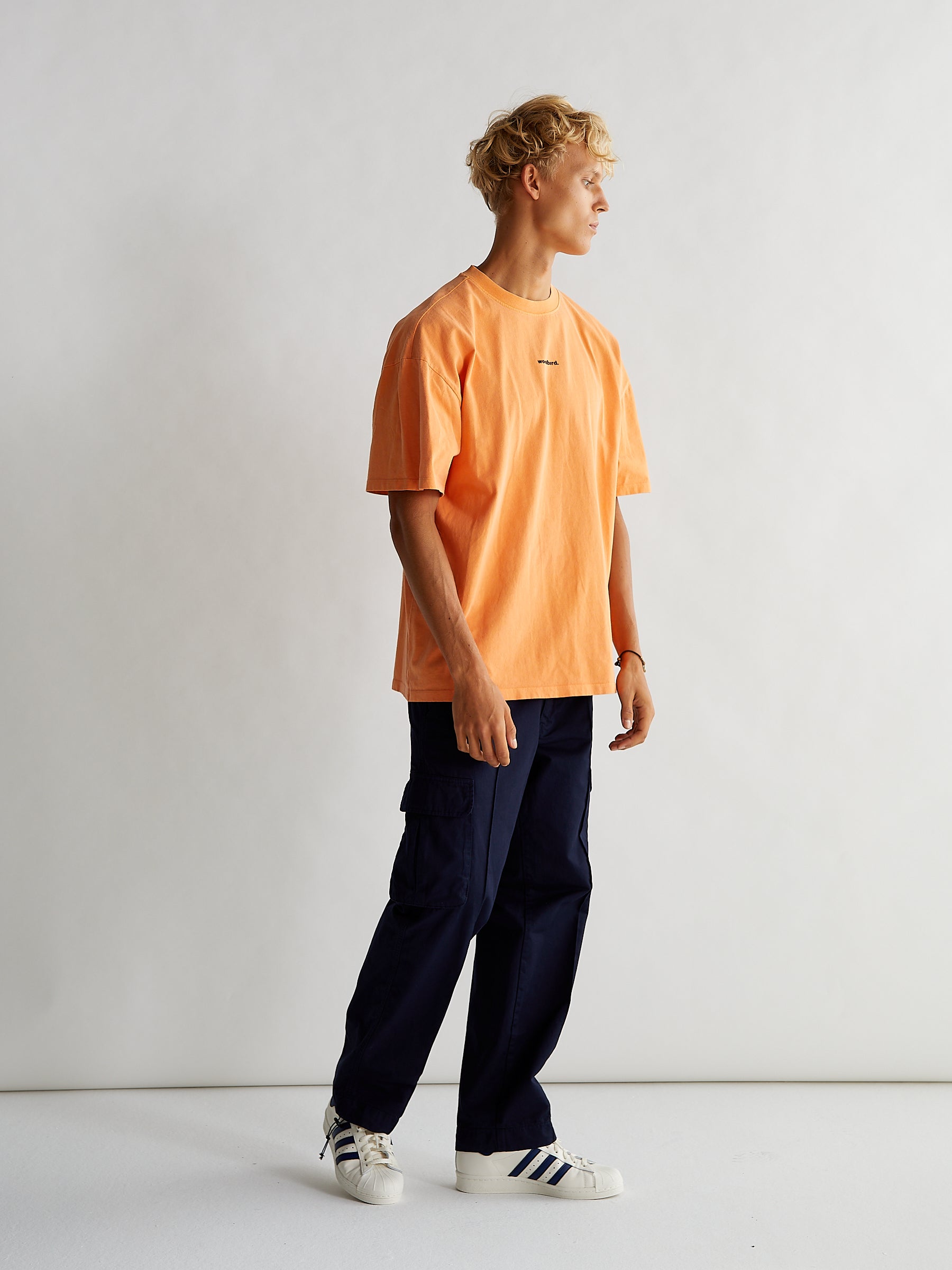 Woodbird Bose Mock Tee T-Shirts Orange
