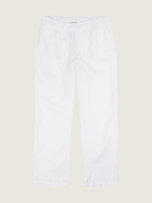 Woodbird Eik Linen Pant Pants Off White