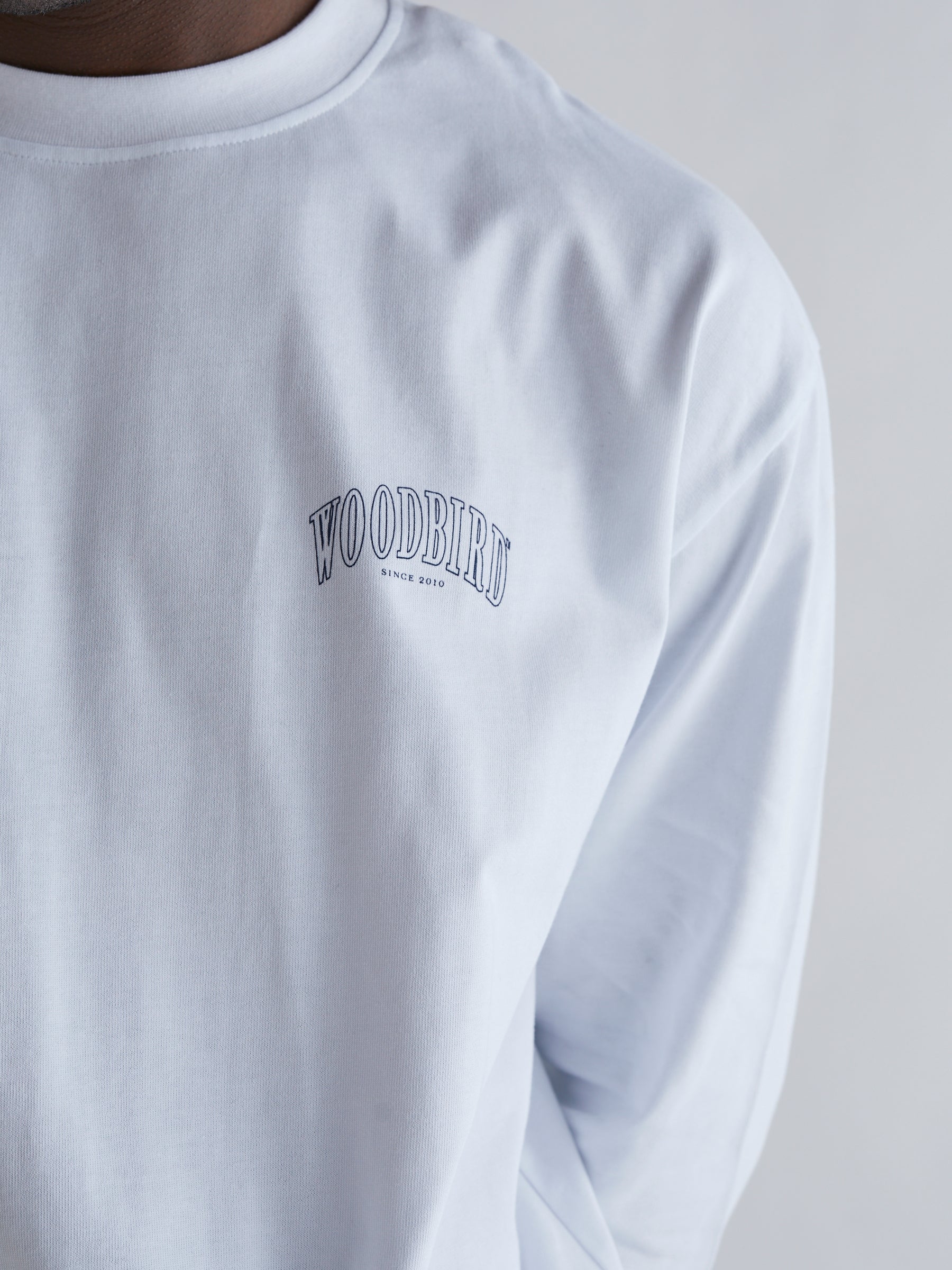 Woodbird Hanes Over L/S Tee T-Shirts White