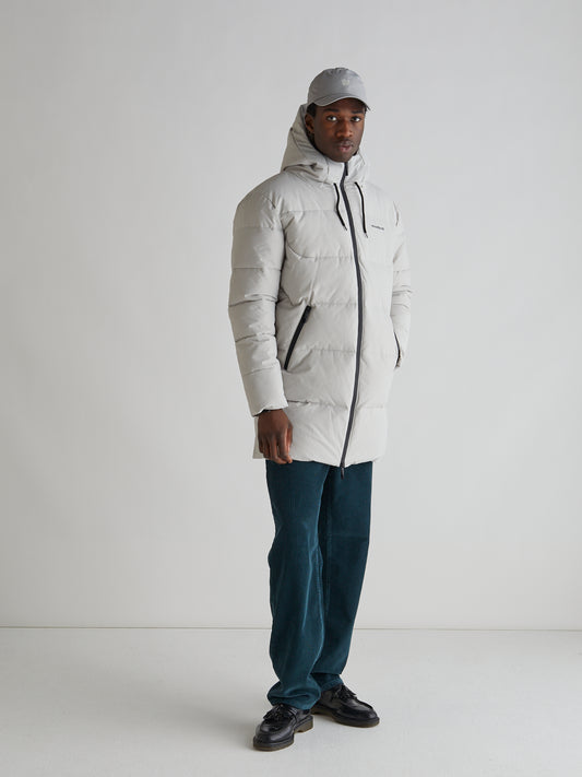 Woodbird Joseph Long Climb Jacket Outerwear Light Grey