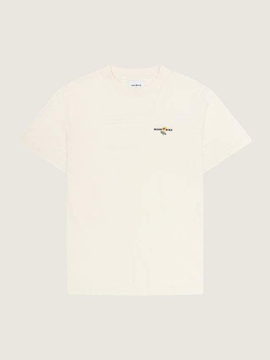 Woodbird Kaleb Sunbird Tee T-Shirts Off White