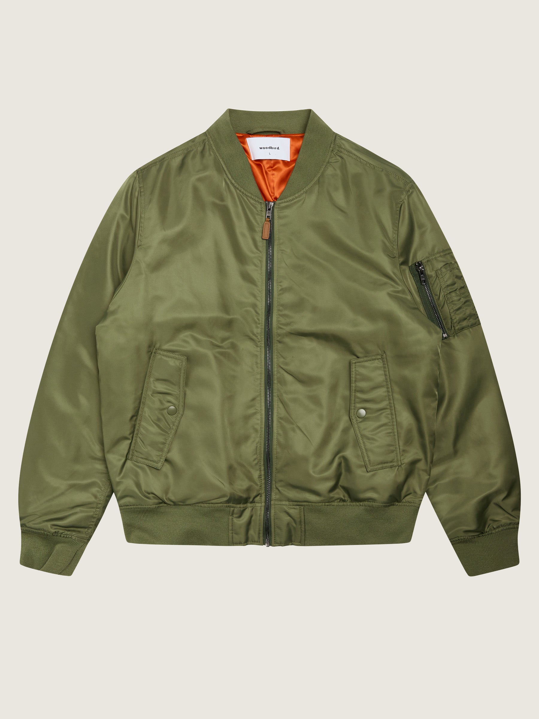 Woodbird Kip MA-1 Jacket Outerwear Green