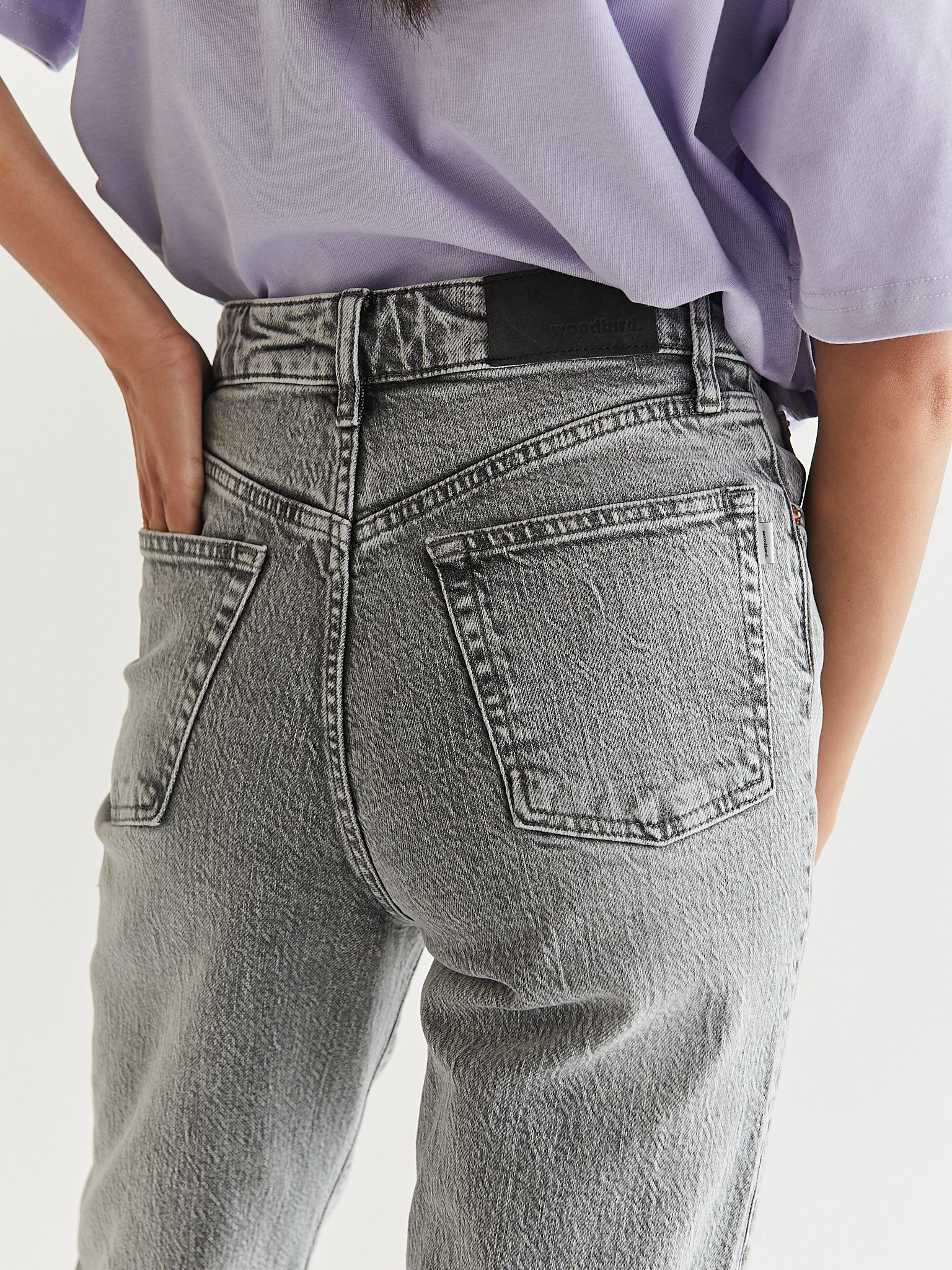 Ladies High Waist Grey Jeans, Size : 28, 30, 32, 34, 36, 38, Pattern :  Plain at Best Price in Delhi