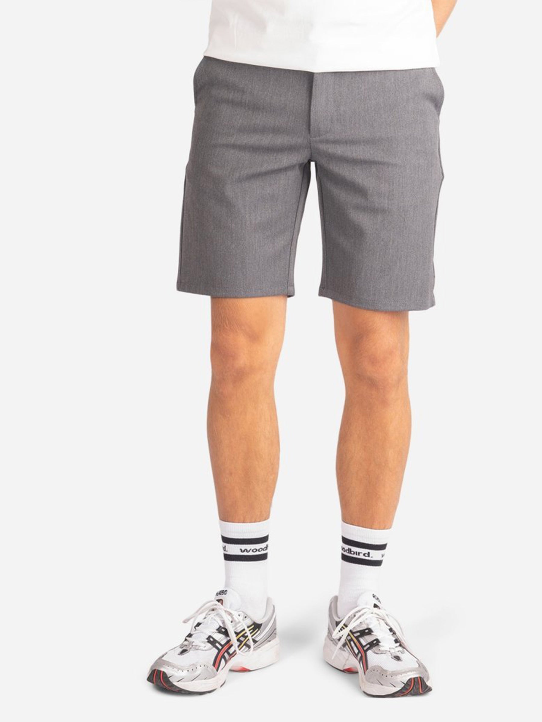 Woodbird  Steffen Twill Shorts Shorts Light Grey