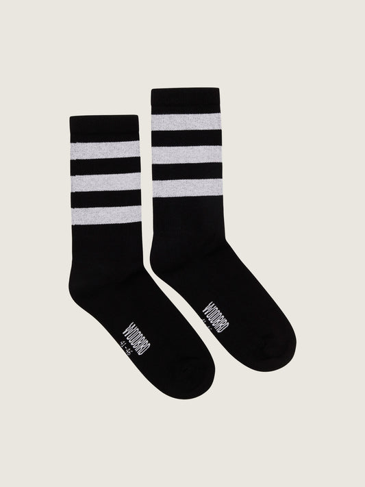 Woodbird WBTennis Socks 2 pack Accessories Black-White