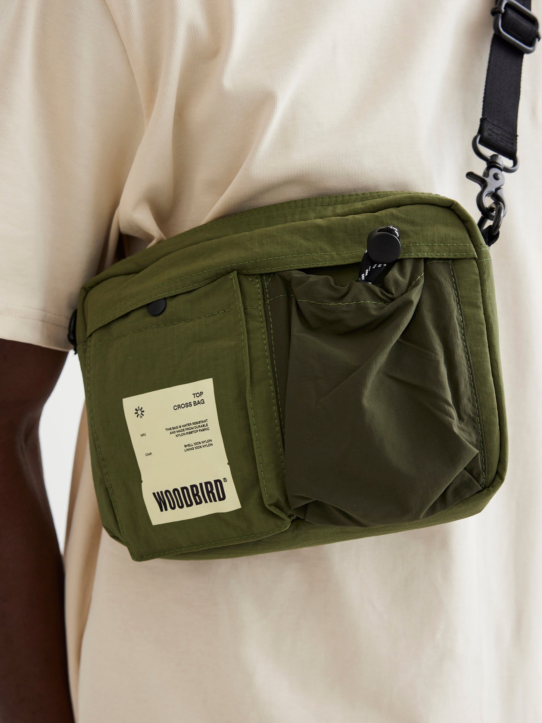Woodbird Top cross bag Accessories Army Green