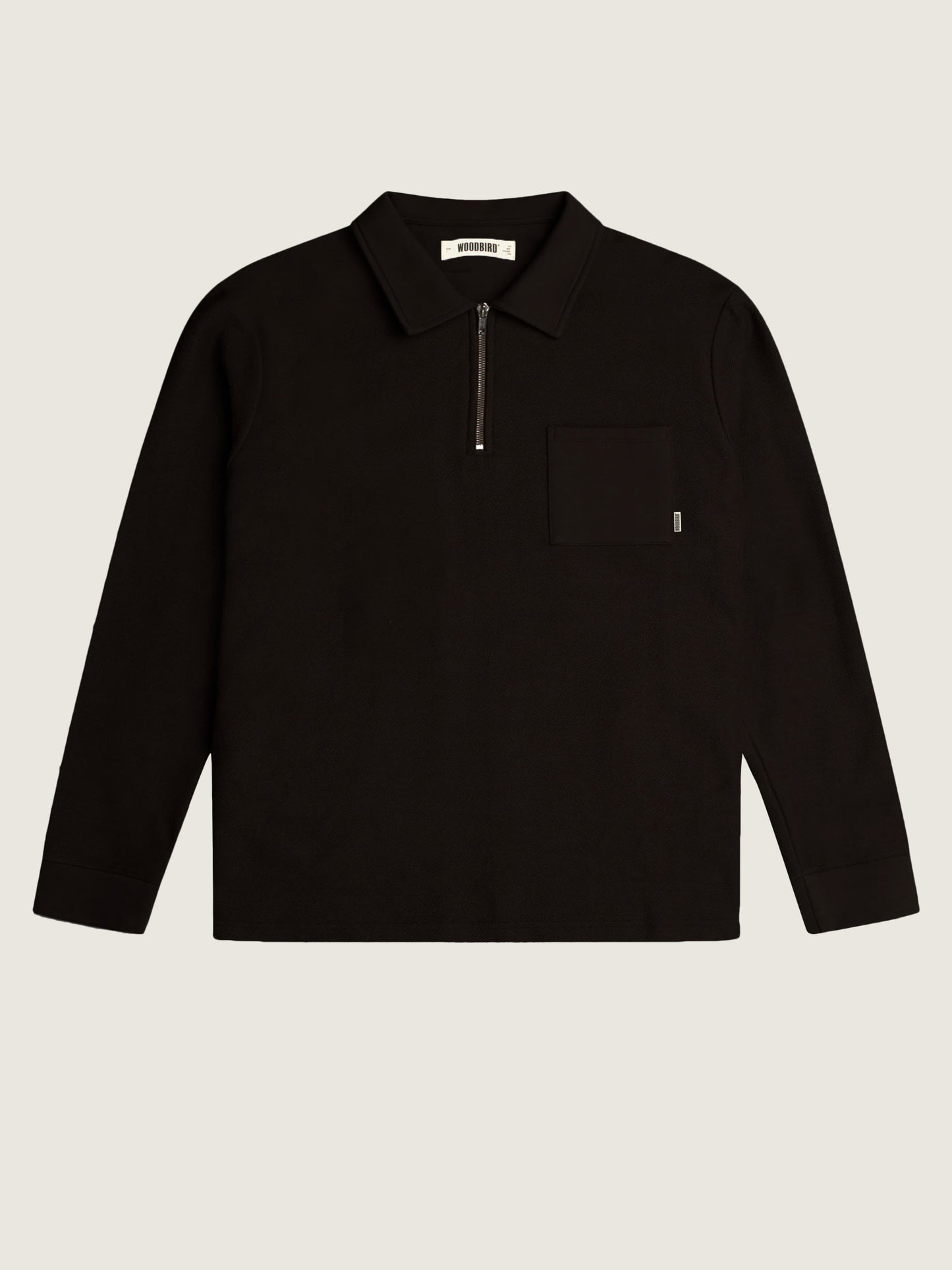 Woodbird WBAlter Half-Zip Shirts Black