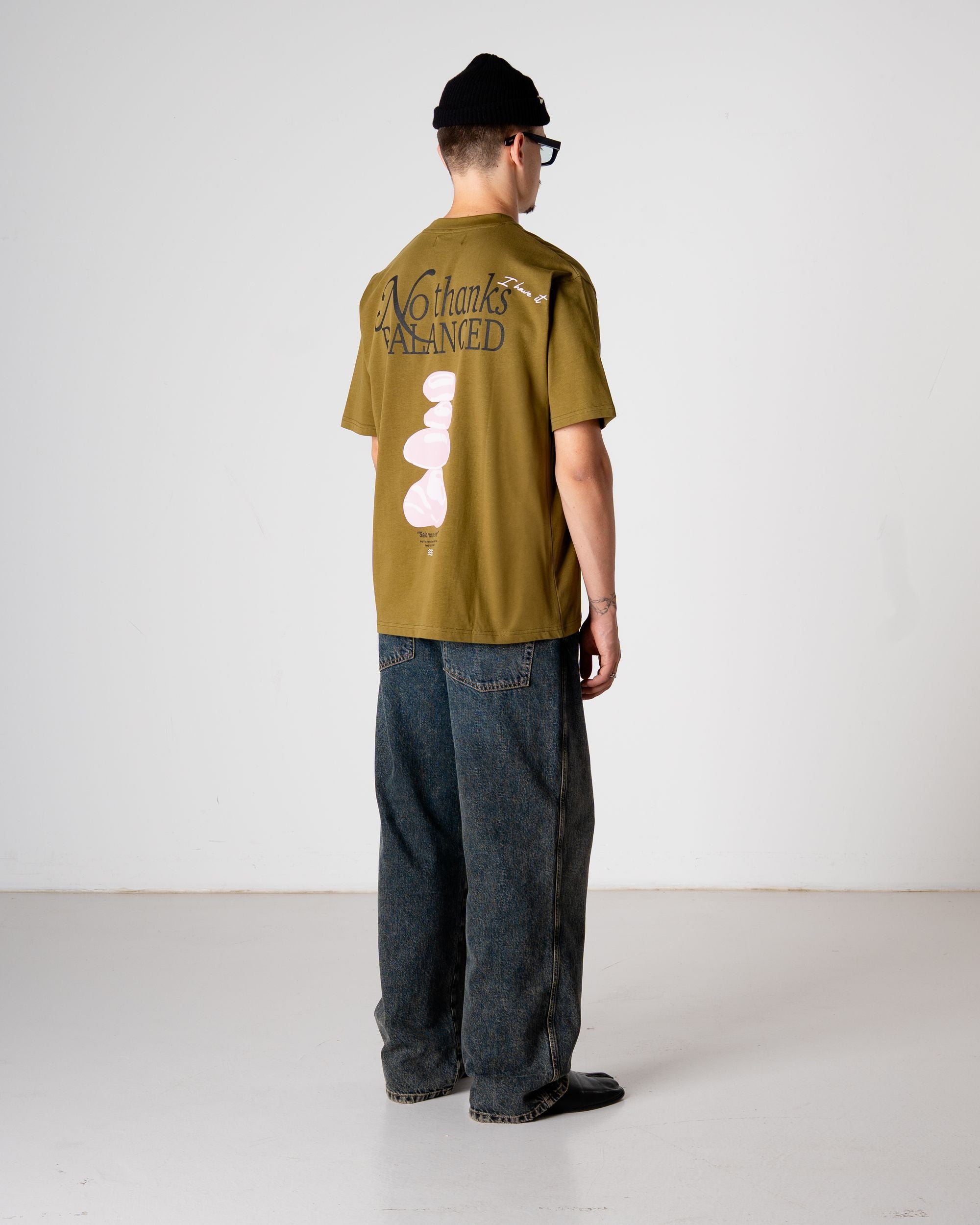 Woodbird WBBaine Balance tee T-Shirts Dark Green