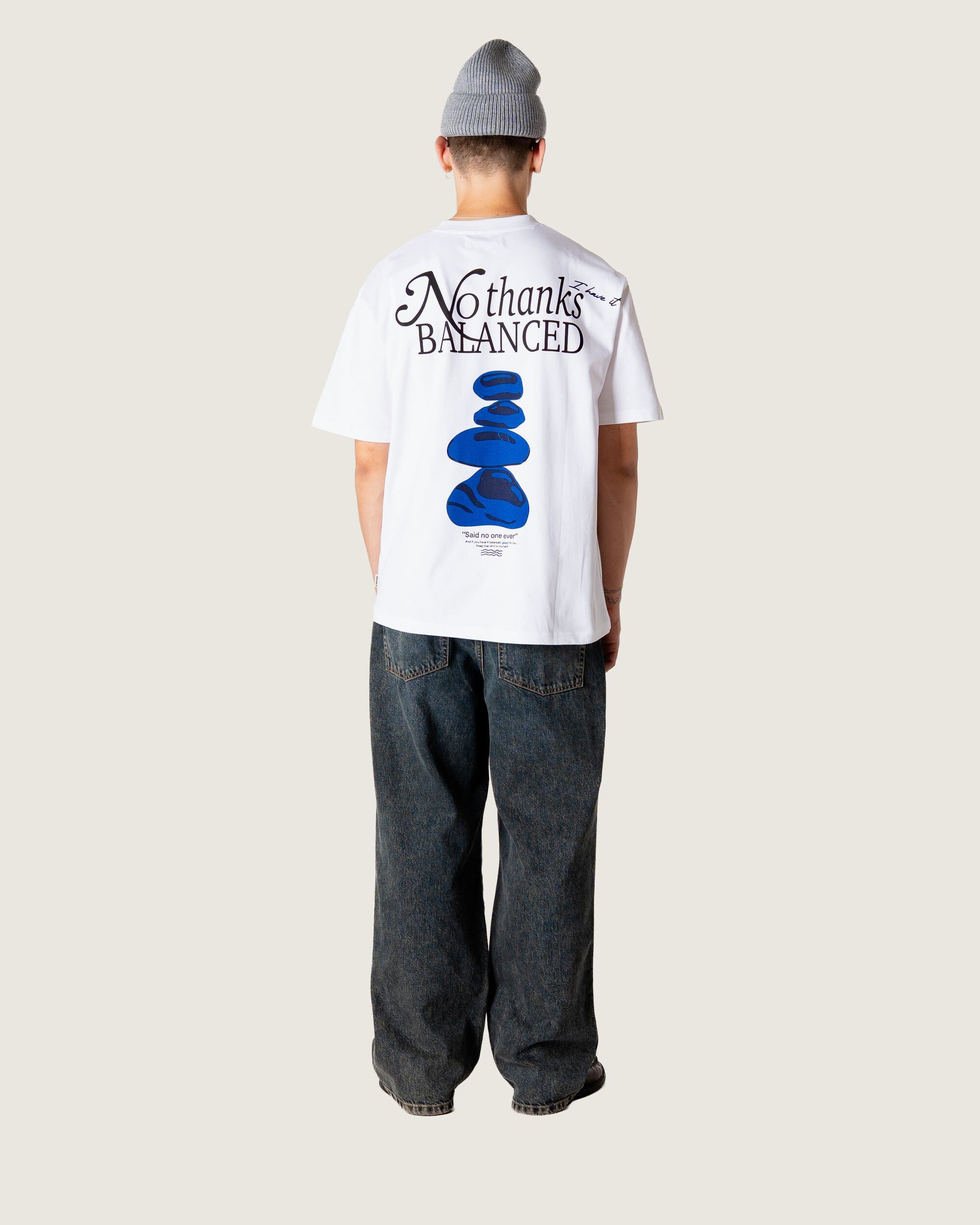 Woodbird WBBaine Balance tee T-Shirts White